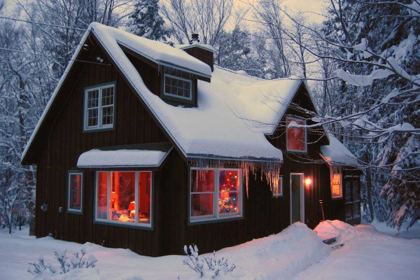 Уютные домики, в которых хочется укрыться зимой Уютные, домики, зима