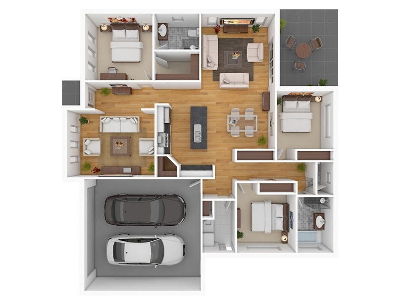 Умопомрачительная планировка трехкомнатной квартиры