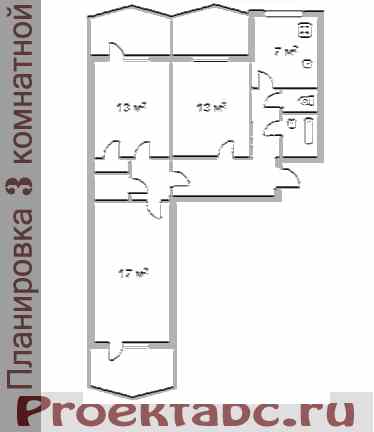 варницкая планировка трехкомнатной квартиры