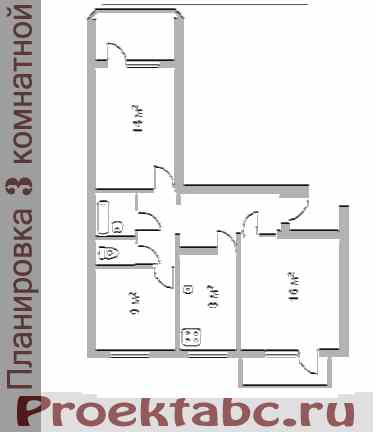 планировка трехкомнатной квартиры 143 серии