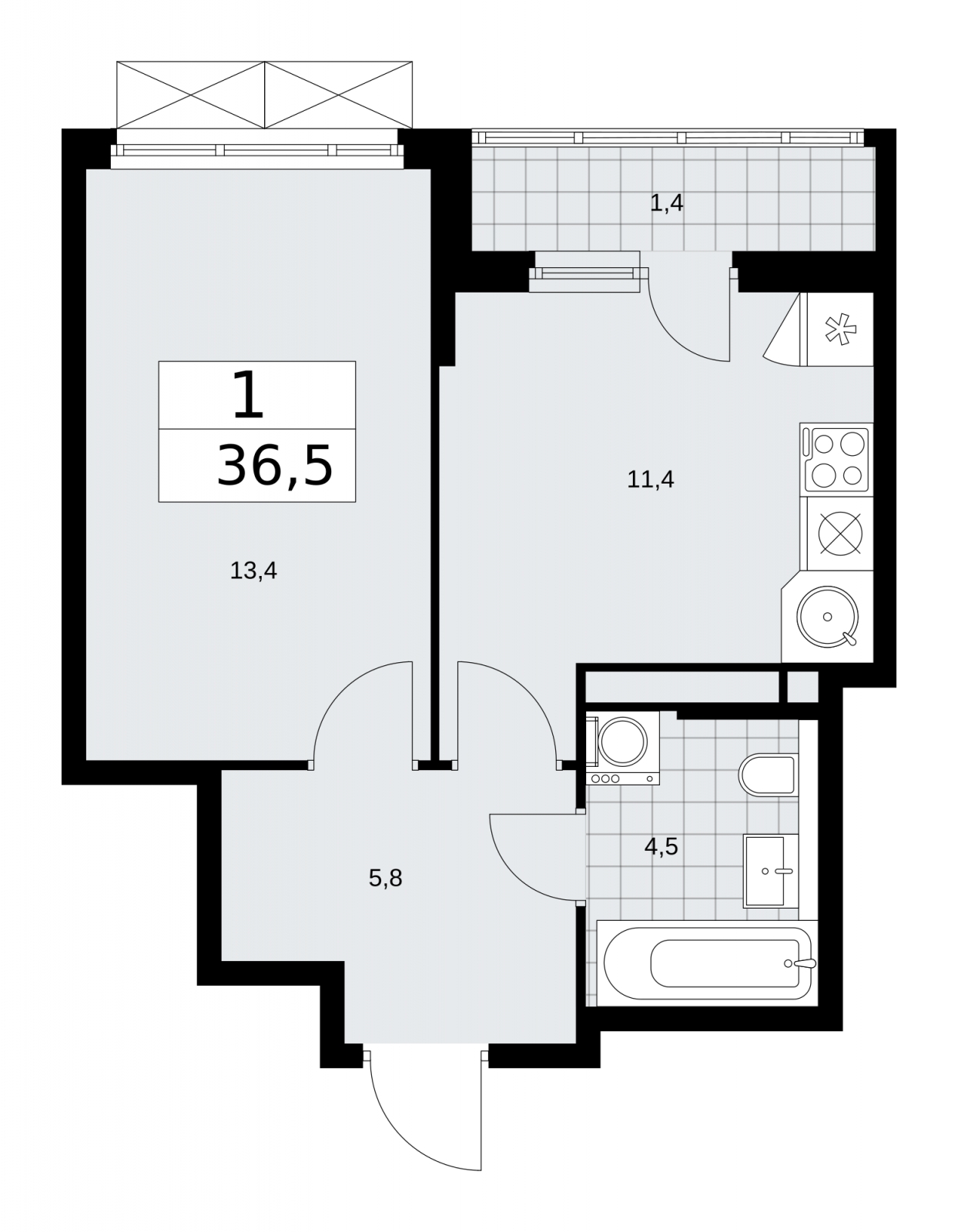 1-комнатная квартира в ЖК Мир Митино на 20 этаже в 8 секции. Дом сдан.