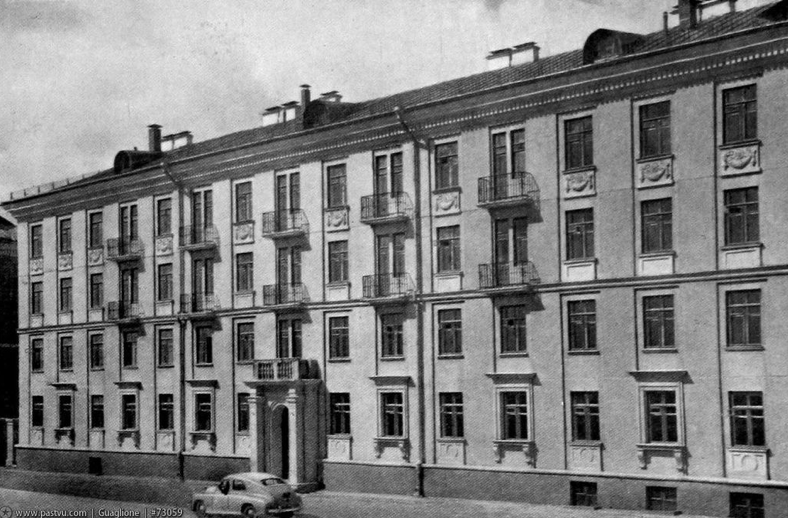 1951 г., Москва. Застройка Хорошевского шоссе каркасными домами, М. Посохин, В.Лагутенко
